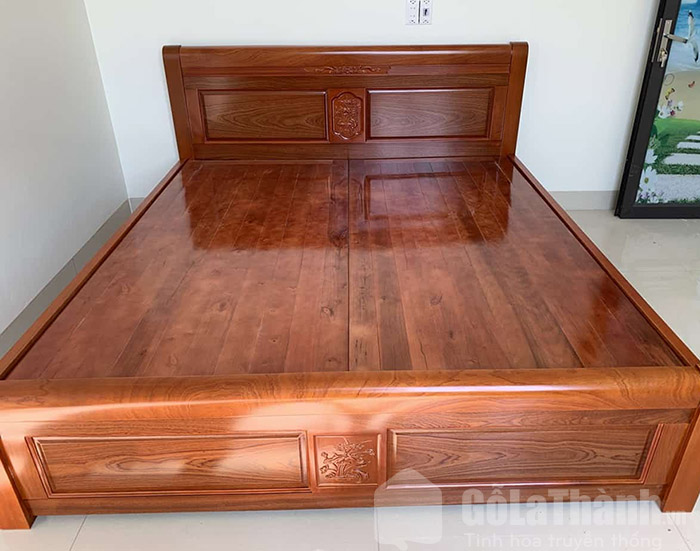 giường gỗ xoan đào 1m8