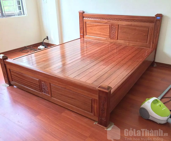 giường gỗ xoan đào 1m8x2m